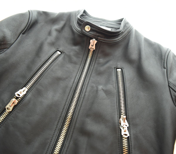 サルートヘルム SALUTE HELM  シングル ライダースジャケット 黒 46 ジャケット ブラック 103MT-2167