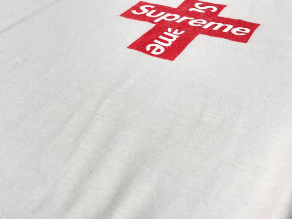 シュプリーム SUPREME Cross Box Logo Tee クロス ボックス ロゴ Tシャツ 白 Tシャツ ロゴ ホワイト Lサイズ 104MT-1495