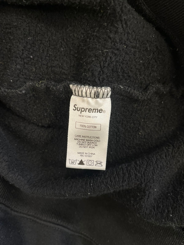 シュプリーム SUPREME big logo hooded sweatshirt ビッグロゴ バックプリントパーカー フーディ パーカ ブラック Lサイズ 101MT-5212