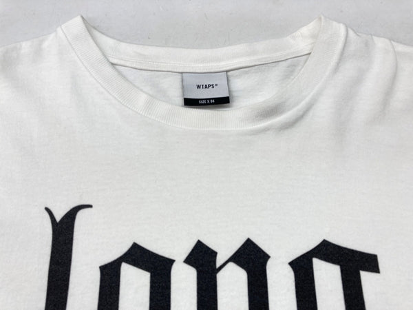 ダブルタップス WTAPS LLW LONG LIVE WTAPS TEE ロング ライブ ダブルタップス Tシャツ 白 SIZE 04 Tシャツ プリント ホワイト 104MT-1554