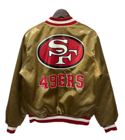 【曜日割引対象外】 ロッカーライン LOCKER LINE 90s San Francisco 49ERS NFL スタジャン ジャケット ゴールド Mサイズ 201MT-2876 VB