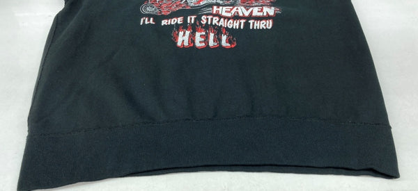 サブカルチャー Subculture DEVIL CREW NECK SWEAT デビル クルーネック スウェット トレーナー ラグラン 黒 サイズ2 スウェット プリント ブラック 104MT-1534