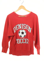 チャンピオン Champion REVERSE WEAVE リバースウィーブ DENISON SOCCER サッカーボール プリント スウェット 赤 スウェット プリント レッド Sサイズ 103MT-360