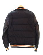 コーチ COACH 2way 切り替え レザー ダウンジャケット スタジャン 黒 ジャケット ブラック Sサイズ 103MT-1786