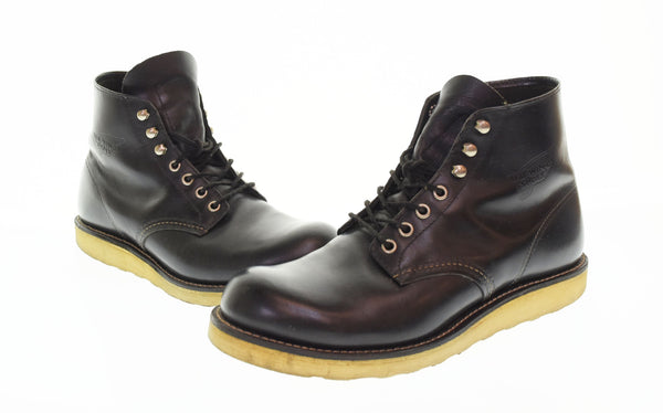 レッドウィング RED WING USA製 8165 プレーントゥ ワークブーツ 黒  8165 メンズ靴 ブーツ ワーク ブラック 9 27cm 103S-994