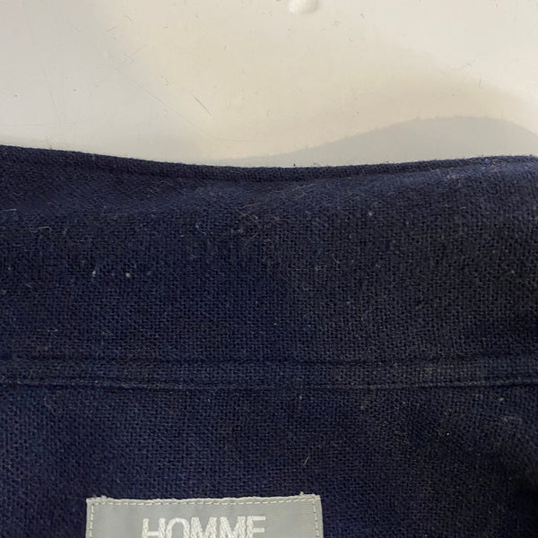 コムデギャルソンオム COMME des GARCONS HOMME デカオム 長袖シャツ ネイビー 35サイズ 201MT-4584