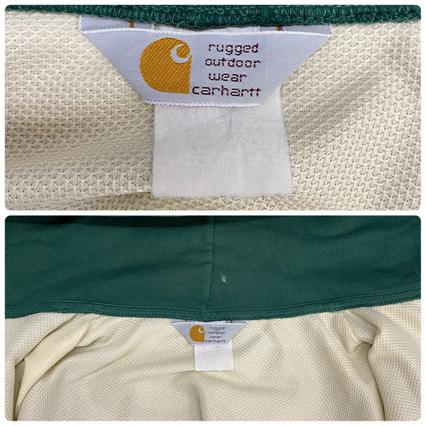 【曜日割引対象外】 カーハート Carhartt 80's 裏サーマル アルミジップ YKK ジップパーカー パーカ グリーン 201MT-4598 VB