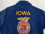 ヴィンテージ vintage 70s 70年代 FFA NATIONAL IOWA ファーマーズジャケット コーデュロイ TALON ZIP Lot100 サイズ 38 ジャケット 刺繍 ネイビー 104MT-1854