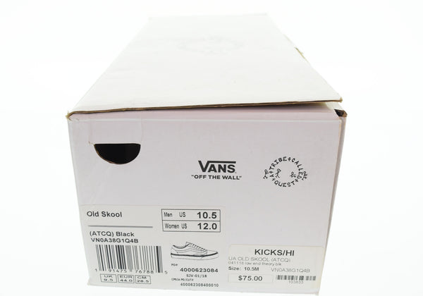 ヴァンズ VANS  OLD SKOOL ATCQ A Tribe Called Quest オールドスクールアトライブコールドクエスト スニーカー 黒  VN0A38G1Q4B メンズ靴 スニーカー ブラック 28.5cm 103S-874