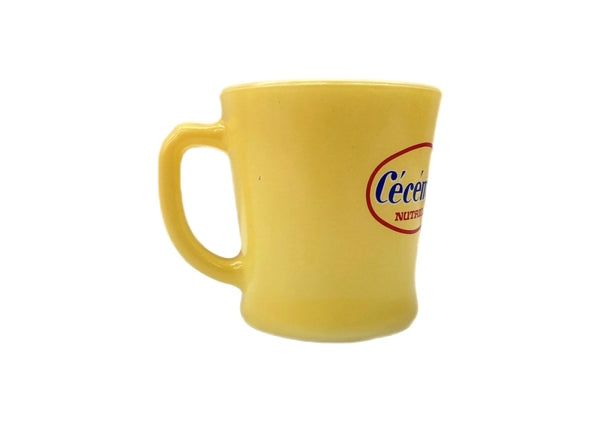 ファイアーキング Fire-King 60s 70s NUTRICIA Cecemel Mug ニュートリシア セセメル マグ 企業ロゴ USA製 耐熱 マグカップ 黄 その他 ロゴ イエロー 104Z-21