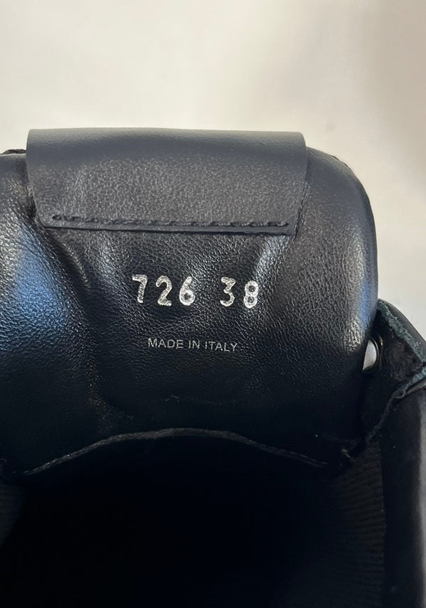 ミュウミュウ miu miu 厚底 ロゴ メッシュ スニーカー  726 レディース靴 スニーカー ブラック サイズ38 101sh-2260