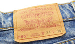 リーバイス Levi's 90s USA製 511工場 デニムパンツ 青 560-4891 デニム ブルー 34 103MB-378