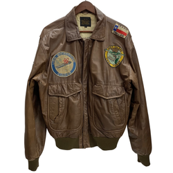 【曜日割引対象外】 アヴィレックス AVIREX G-1 レザー フライトジャケット トップガン ライダース レザージャケット ジャケット ブラウン Lサイズ 201MT-4568 VB
