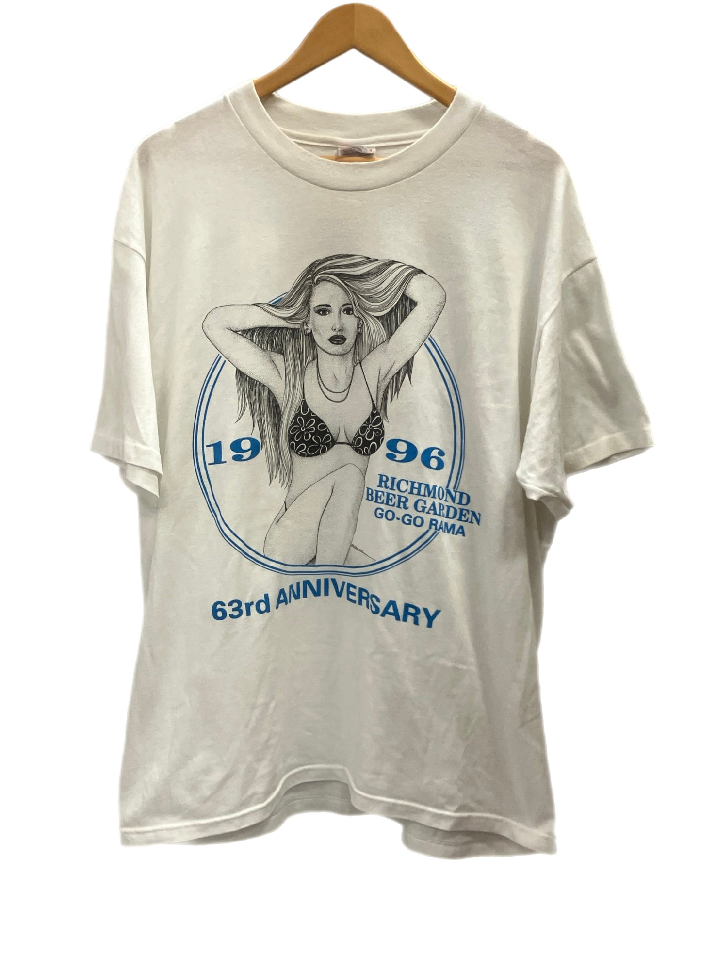 US US古着 90's 90s Hanes 1996 RICHMOND BEER GARDEN GIRL ピンナップ