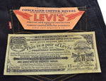 リーバイス Levi's 501XXC DEAD STOCK デッドストック アメリカ製 復刻 555 バレンシア 工場  LVC BIG E  98年製 90年代 90's 90s 37201-0003 デニム ブルー W34L36 103MB-601
