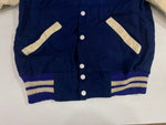 ヴィンテージ vintage 60's～ 60年代 LOGAn Knitting Mills ウール スタジャン バーシティジャケット アワードジャケット 袖レザー ツートン ホワイト ジャケット ネイビー 101MT-5451