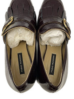 ファビオルスコーニ FABIO RUSCONI GIADA300 ソフトエナメル チャンキーヒール レディース靴 パンプス ワインレッド 37 23.5cm 601sh-5