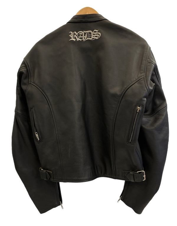 カドヤ KADOYA RADS シングルライダース レザージャケット トライバル刺繍　黒 KJXTL-366 ジャケット ブラック Lサイズ 101MT-3932