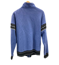 ステューシー STUSSY 16AW Pierre Track JKT ピエール トラックジャケット SSリンク ロゴ リブライン 118189 スウェット ブルー Lサイズ 101MT-5333