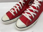 コンバース CONVERSE ALL STAR HI オール スター ハイ キャンバス ヴィンテージ USA製 シューズ US6 1/2 赤 M9621 メンズ靴 スニーカー レッド 25cm 104S-885