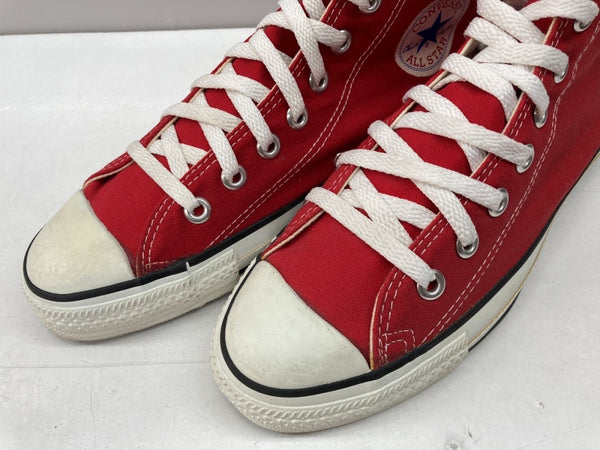 コンバース CONVERSE ALL STAR HI オール スター ハイ キャンバス ヴィンテージ USA製 シューズ US6 1/2 赤 M9621 メンズ靴 スニーカー レッド 25cm 104S-885