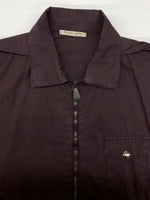 ボッテガヴェネタ BOTTEGA VENETA FULLZIP JACKET フルジップ ジャケット RUNWAY JACKET 薄手 アウター ボルドー 紫 サイズ 48 ジャケット 無地 パープル 104MT-2108