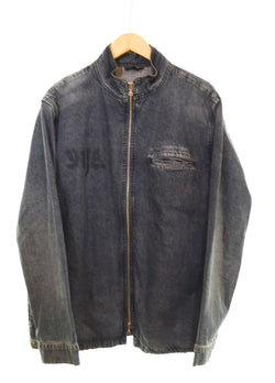 アーペーセー A.P.C. APC 90s' Denim single riders jacket シングルライダースジャケット 青 2 ジャケット ブルー 103MT-2665