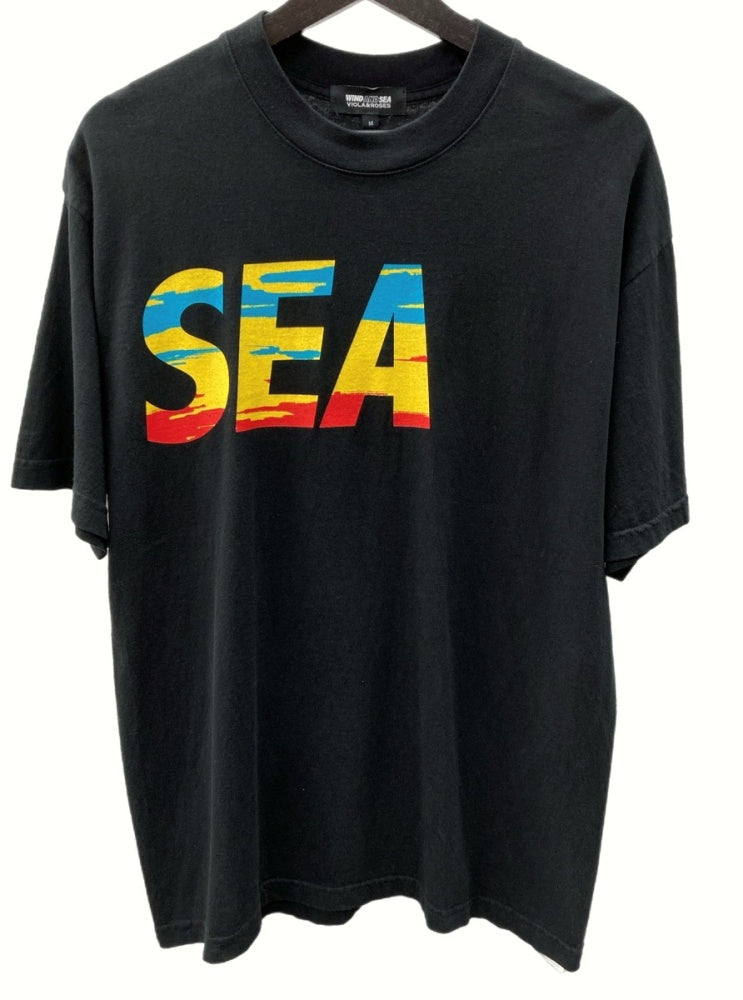 ウィンダンシー WIND AND SEA ヴィオラ アンド ローゼス VIOLA＆ROSES コラボ Tropical Floqwer Tee  トロピカル フラワー USA製 黒 WDS-VR-22A-01 Tシャツ プリント ブラック Mサイズ 104MT-294 |  古着通販のドンドンサガール