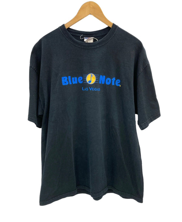 ヴィンテージ vintage 00's 00s JERZEES BLUE NOTE JAZZ ブルーノート ジャズ - Tシャツ ブラック フリーサイズ 101MT-3514