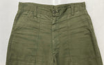 ミリタリー Military 70s 70年代 U.S.ARMY ベイカーパンツ コットンサテン GENERAL ZIP アメリカ軍 Vintage ヴィンテージ 緑 無地 カーゴパンツ カーキ 104MB-200