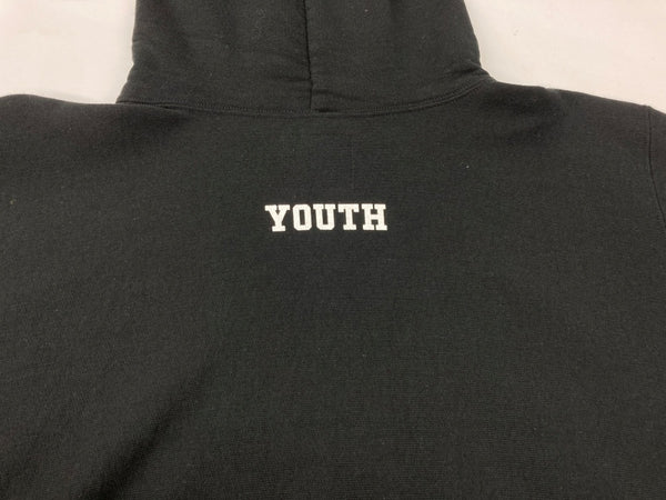 ウェイステッドユース WASTED YOUTH HEAVY WEIGHT HOODIE ヘビー ウェイト フーディ 黒 パーカ ロゴ ブラック Lサイズ 104MT-1772