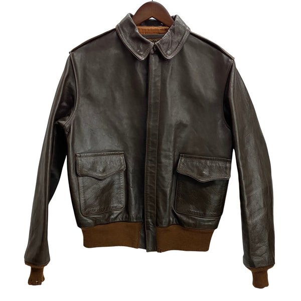 【曜日割引対象外】 リアルマッコイズ THE REAL McCOY'S トイズマッコイ Toys McCoy TYPE A-2 レザーフライト 30-1415 ジャケット ブラウン 40サイズ 201MT-3953 VB