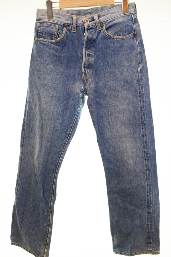 リーバイス Levi's 00s USA製 VINTAGE 501XX ヴィンテージ ボタン裏555 バレンシア工場製 ビッグE デニムパンツ デニム ブルー 30 103MB-637