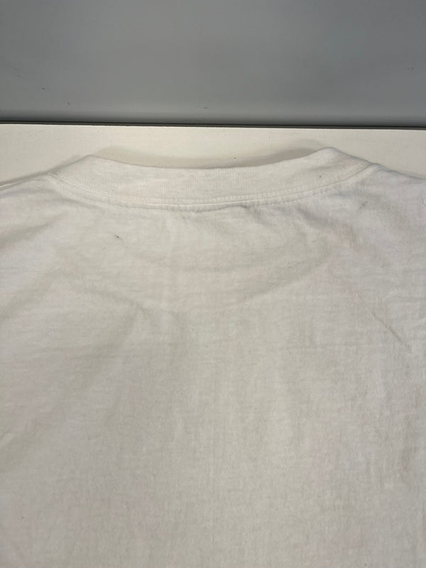 パタゴニア PATAGONIA 90s Vintage ヴィンテージ  USA製 カヤック柄 プリントTシャツ 半袖カットソー 白 XL Tシャツ ホワイト LLサイズ 101MT-4702