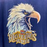 【曜日割引対象外】 ハーレーダビッドソン HARLEY-DAVIDSON 80’s~ RIGHTEROUS RULER Tシャツ ブルー XLサイズ 201MT-3615 VB