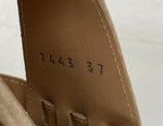パスクッチ PASCUCCI グルカサンダル フラットシューズ ペタ靴 編み込み スウェード スエード イタリア製 MADE IN ITALY BEIGE 7443 レディース靴 サンダル ストラップ ベージュ SIZE37 104S-724