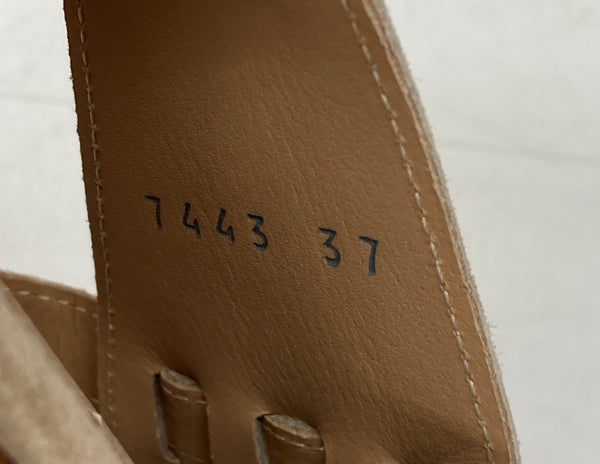 パスクッチ PASCUCCI グルカサンダル フラットシューズ ペタ靴 編み込み スウェード スエード イタリア製 MADE IN ITALY BEIGE 7443 レディース靴 サンダル ストラップ ベージュ SIZE37 104S-724