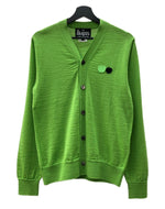 コムデギャルソン COMME des GARCONS THE BEATLES CARDIGAN ザ ビートルズ カーディガン アップル ワッペン CDG 緑 VP-N001 カーディガン ワンポイント グリーン Sサイズ 104MT-1606