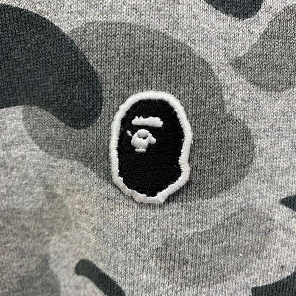 アベイシングエイプ A BATHING APE Camo Ape Head Crewneck Sweatshirt 001SWK801005M スウェット グレー Lサイズ 201MT-4795