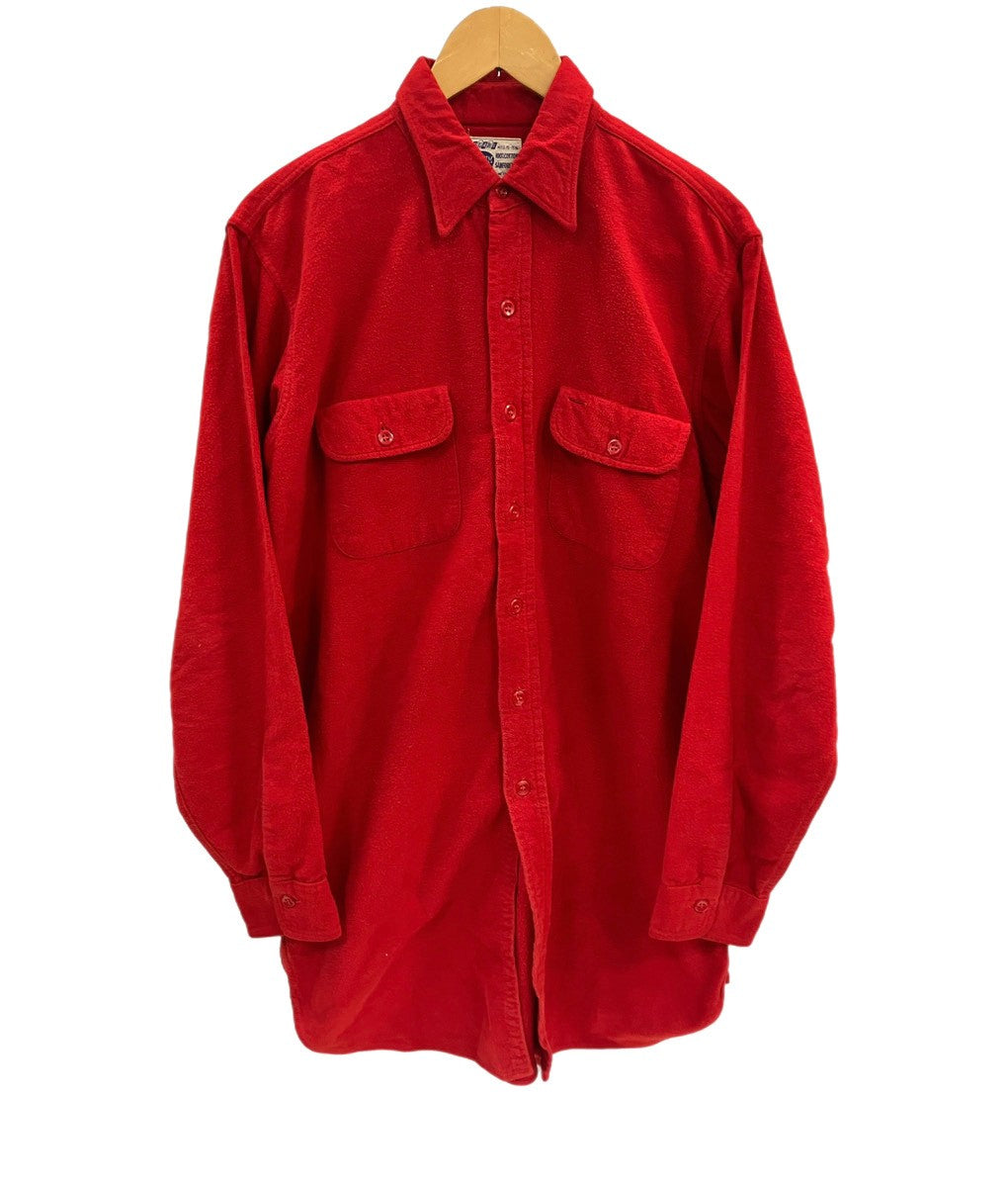 60s vintage PILGRIM シャモアクロスシャツ マチ付 LARGE 60s SEARS