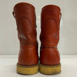 【曜日割引対象外】 レッドウィング RED WING 90's USA製 緑犬タグ 6.5 E ペコスブーツ メンズ靴 ブーツ ペコスタイプ ブラウン 25cmサイズ 201-shoes1474 VB