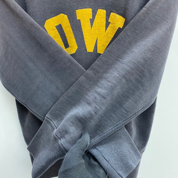 【曜日割引対象外】 ヴィンテージ vintage 60's チャンピオン Champion 大文字ランタグ 前期 フロッキープリント Sサイズ スウェット ブラック 201MT-3580 VB