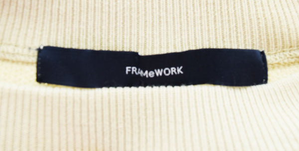 フレームワーク FRAMe WORK ジャガード ロゴ SWEAT ニット 23-080-220-7180 スウェット ベージュ 103LT-110