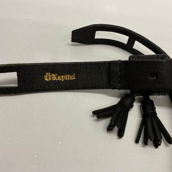 【曜日割引対象外】 【中古】キャピタル KAPITAL レザー サイズ3 ベルト・サスペンダー メンズベルト ブラック 201goods-604 VB