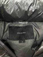 エンタイアスタジオ entire studios PFD V2 PUFFER パファー ダウン ジャケット オーバーサイズ ボックスシルエット 短丈 灰 ジャケット 無地 グレー Mサイズ 104MT-2136