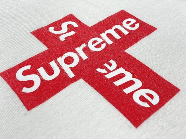 シュプリーム SUPREME Cross Box Logo Tee クロス ボックス ロゴ Tシャツ 白 Tシャツ ロゴ ホワイト Lサイズ 104MT-1495