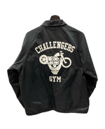 チャレンジャー CHALLENGER GYM COACH JACKET ジム コーチ ジャケット ナイロン 黒 ジャケット プリント ブラック Mサイズ 104MT-1788