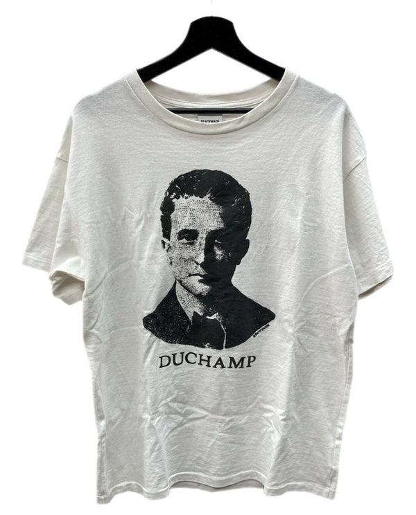 レディメイド READYMADE 21SS DUCHAMP T-SHIRT マルセル・デュッシャン Tシャツ 白 RE-CO-WH-00-00-141 Tシャツ プリント ホワイト Mサイズ 104MT-1675