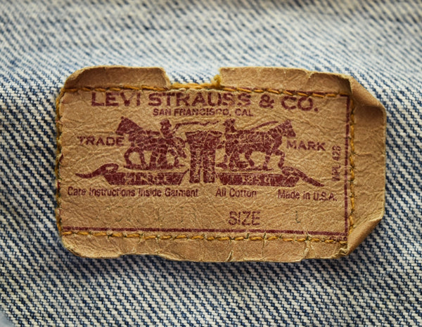 リーバイス Levi's 80s 90s 70507 デニムトラッカージャケット ボタン裏55 Made in USA 80's 90's USA製 ジャケット ブルー Lサイズ 103MT-3061