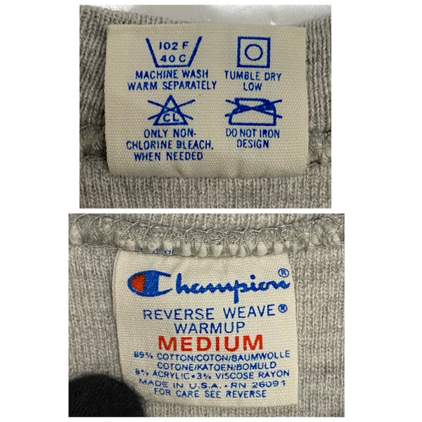 【曜日割引対象外】 チャンピオン Champion 80's REVERSE WEAVE リバースウィーブ ダブルフェイス トリコタグ ヴィンテージ ポケット付き USA製 スウェット グレー Mサイズ 201MT-4049 VB